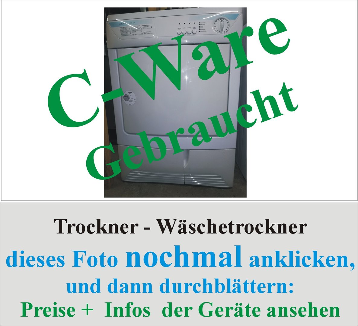 Trockner - Gebrauchtgeräte - C-Ware